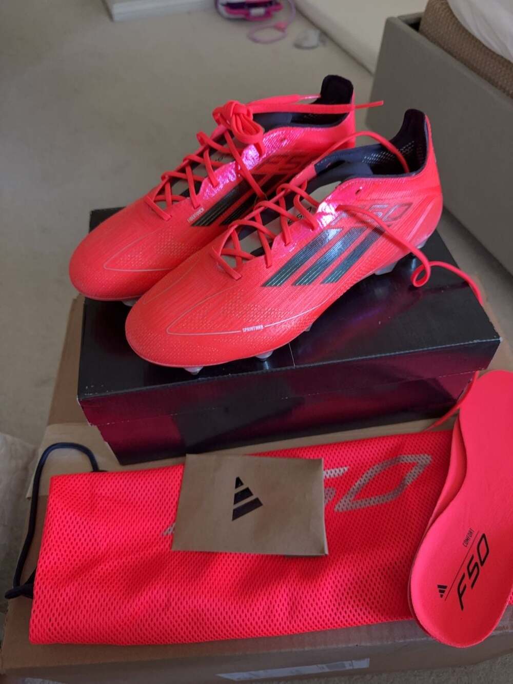 Adidas F50 Elite SG Soccer Cleats Size 8 US